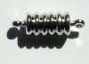 1 18mm Nickel Plated Magnetic Ridged Tube Clasp